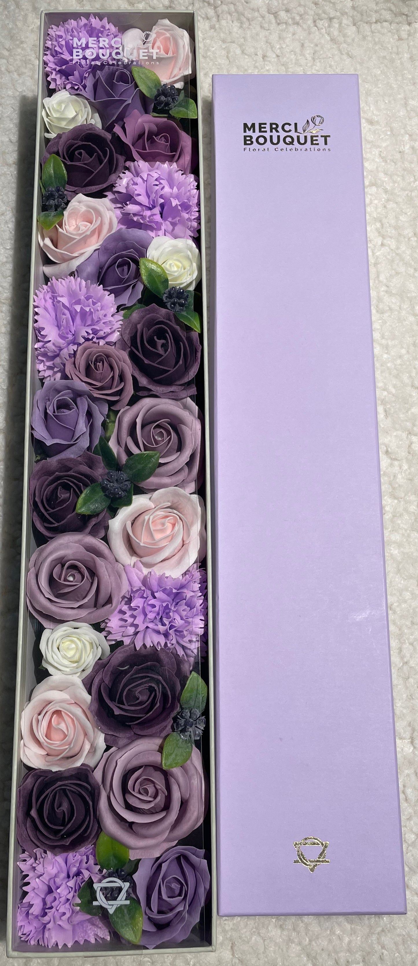 Extra Long - Lavender Rose & Carnation