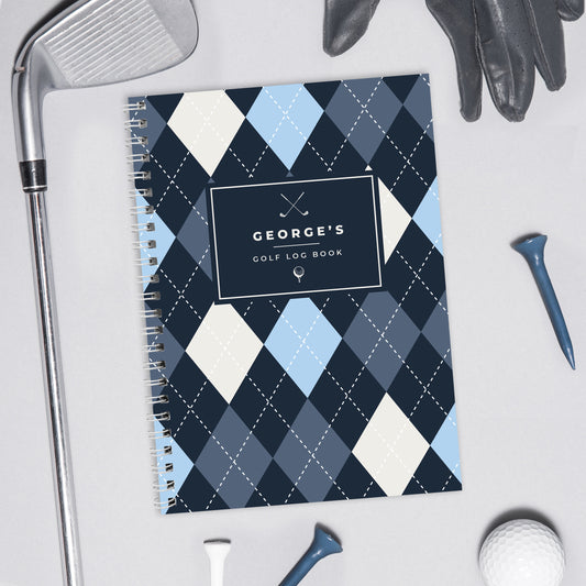 Personalised A5 Golf Log Book