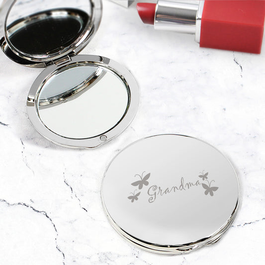 Grandma Round Compact Mirror