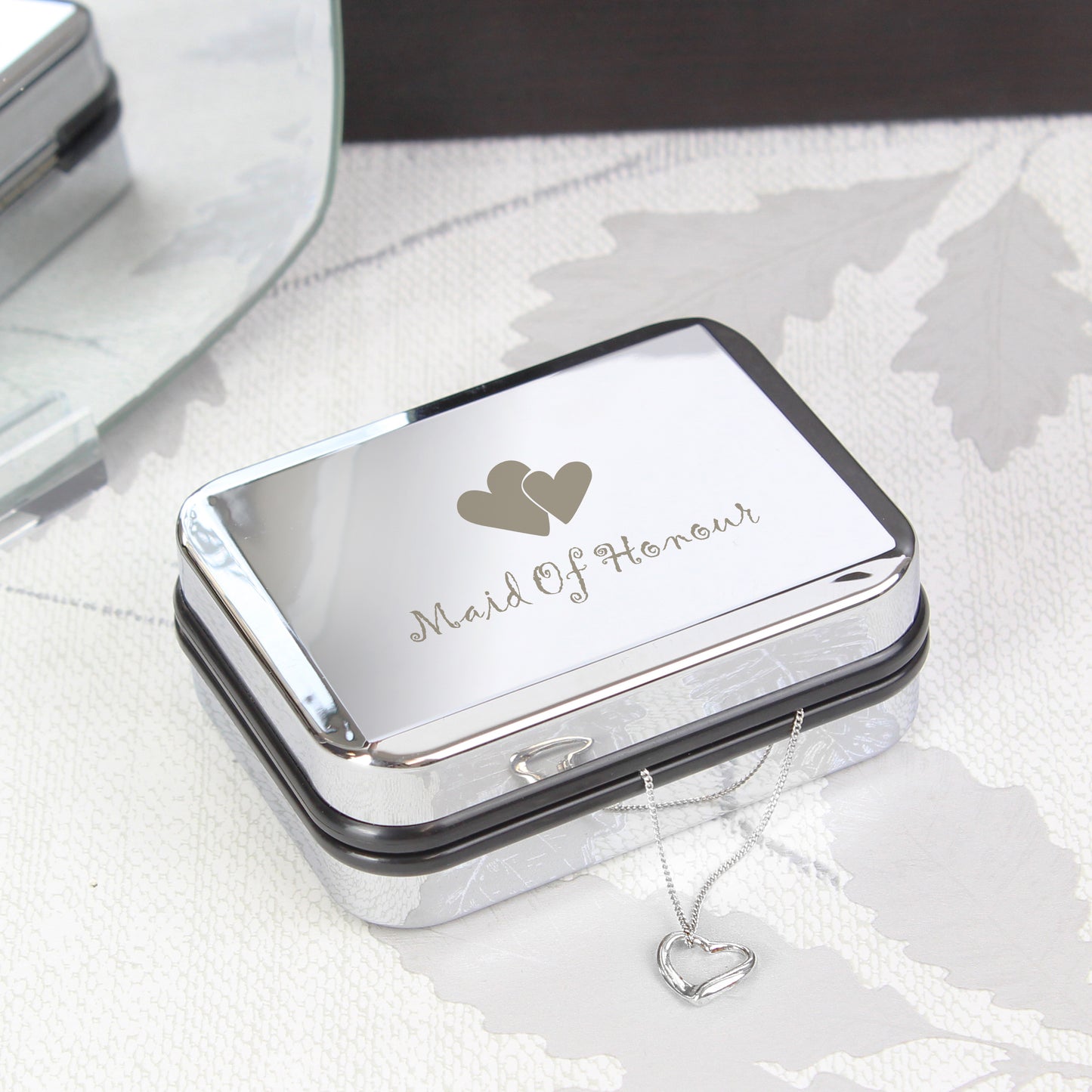 Maid of Honour Heart Necklace Box