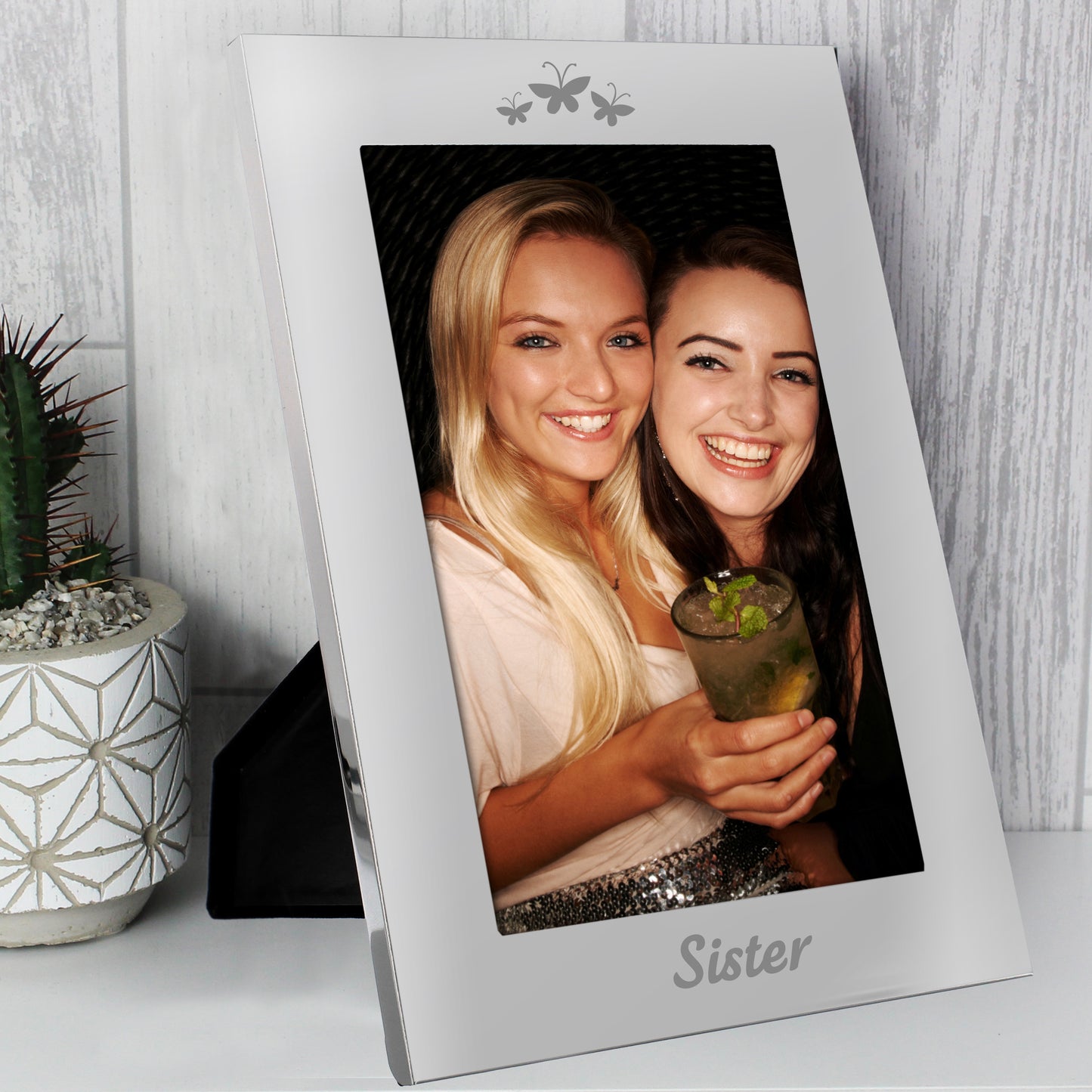 Silver 5x7 Sister Photo Frame