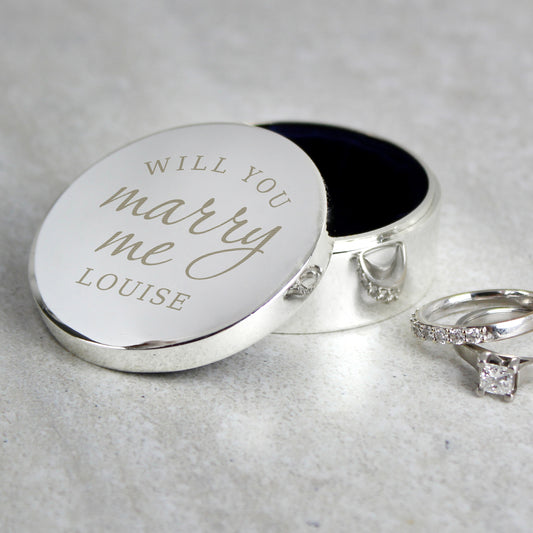 Personalised Will You Marry Me Ring Box