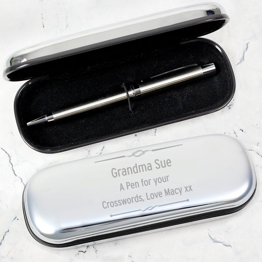 Personalised Scroll Pen and Box Set