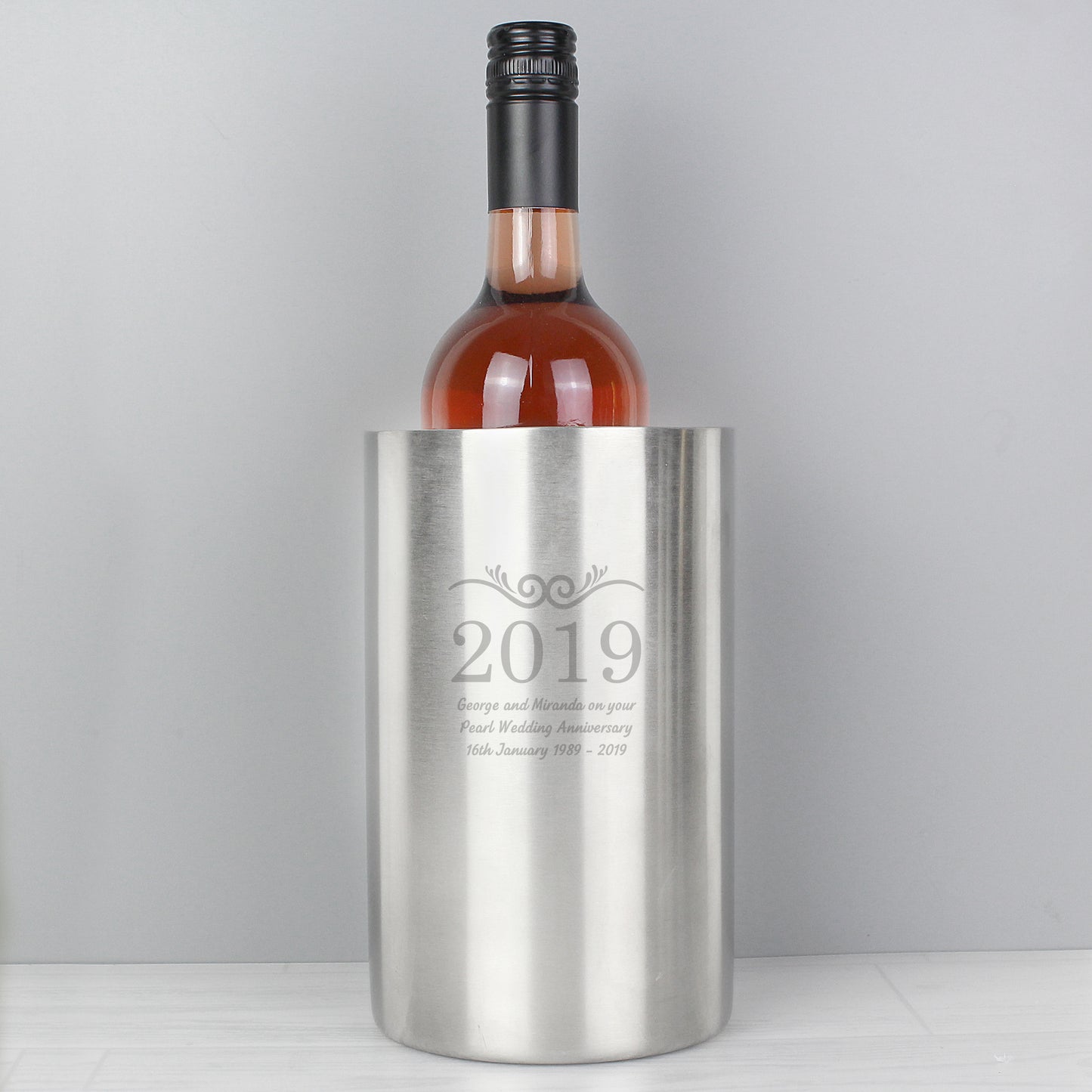 Personalised Number Frame Wine Cooler