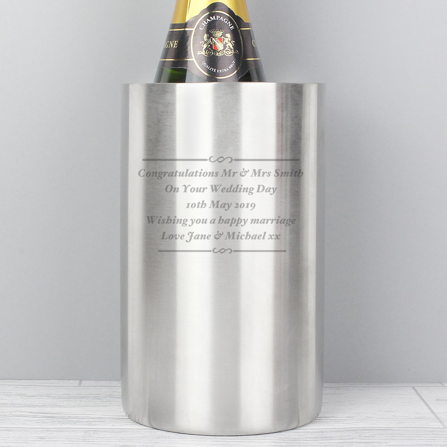 Personalised Any Message Wine Cooler