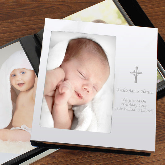 Personalised Cross 6x4 Photo Frame Album