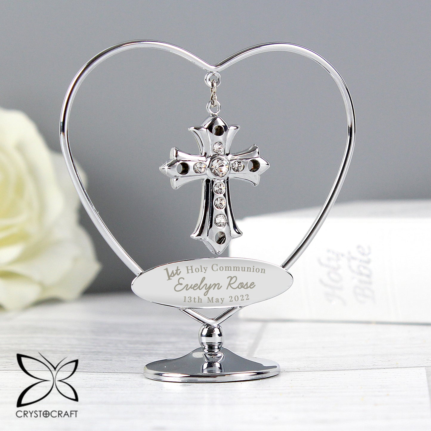 Personalised 1st Holy Communion Crystocraft Cross