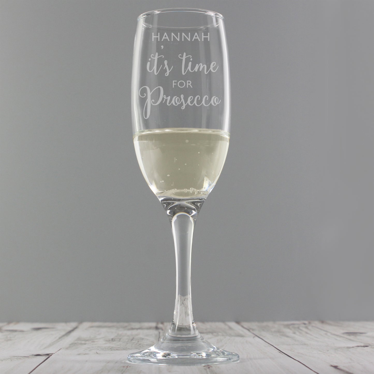 Personalised 'It's Time for Prosecco' Flute