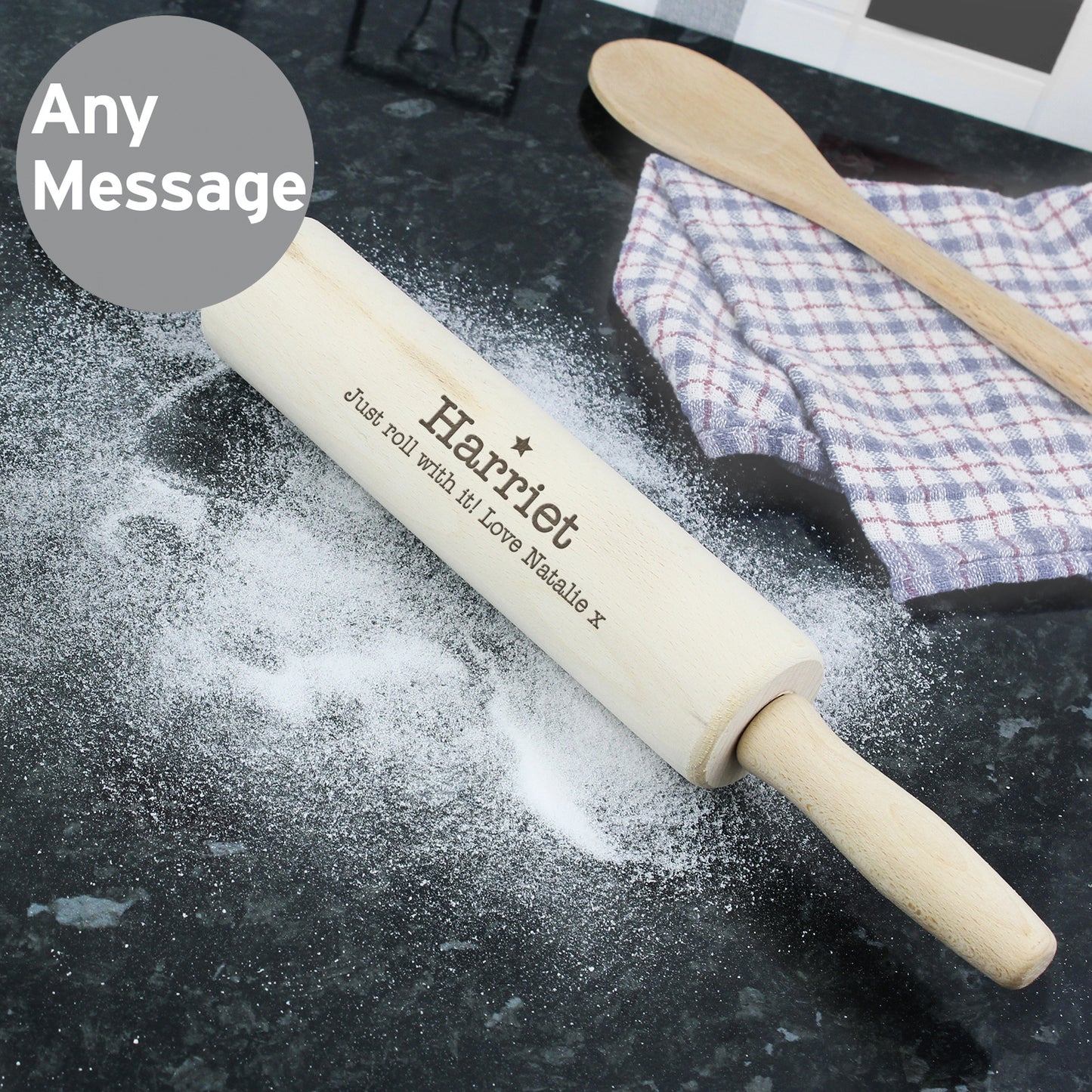 Personalised Baker Rolling Pin