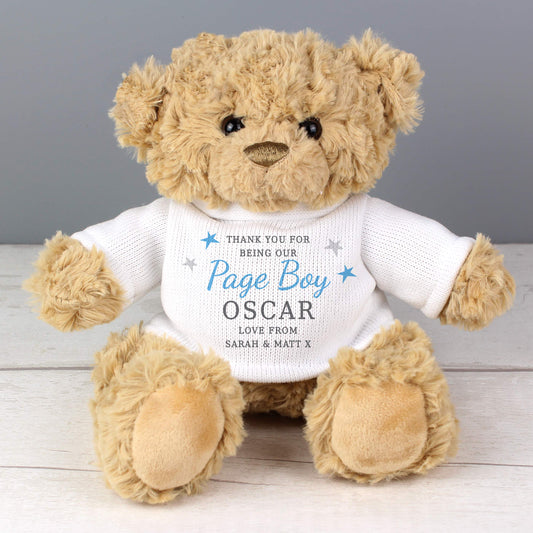 Personalised Boys Free Text Teddy Bear