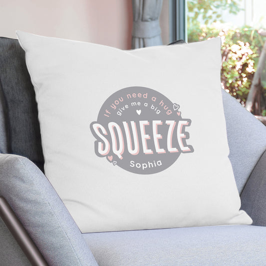 Personalised Squeeze Me Cushion