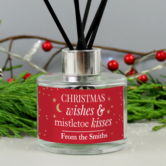 Personalised Christmas Wishes Reed Diffuser