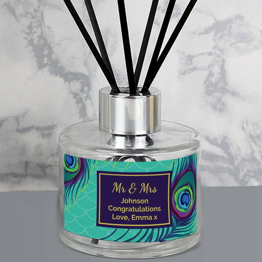 Personalised Peacock Reed Diffuser