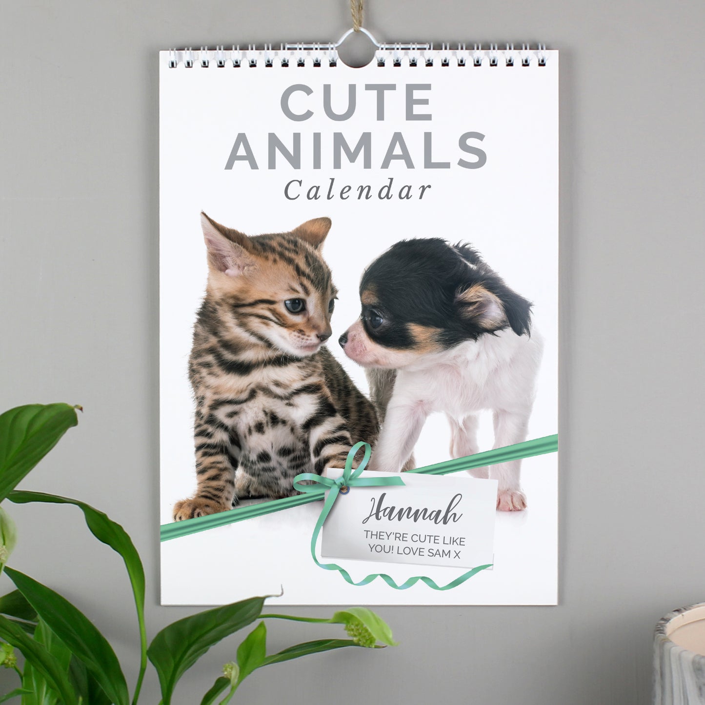 Personalised A4 Cute Animals Calendar