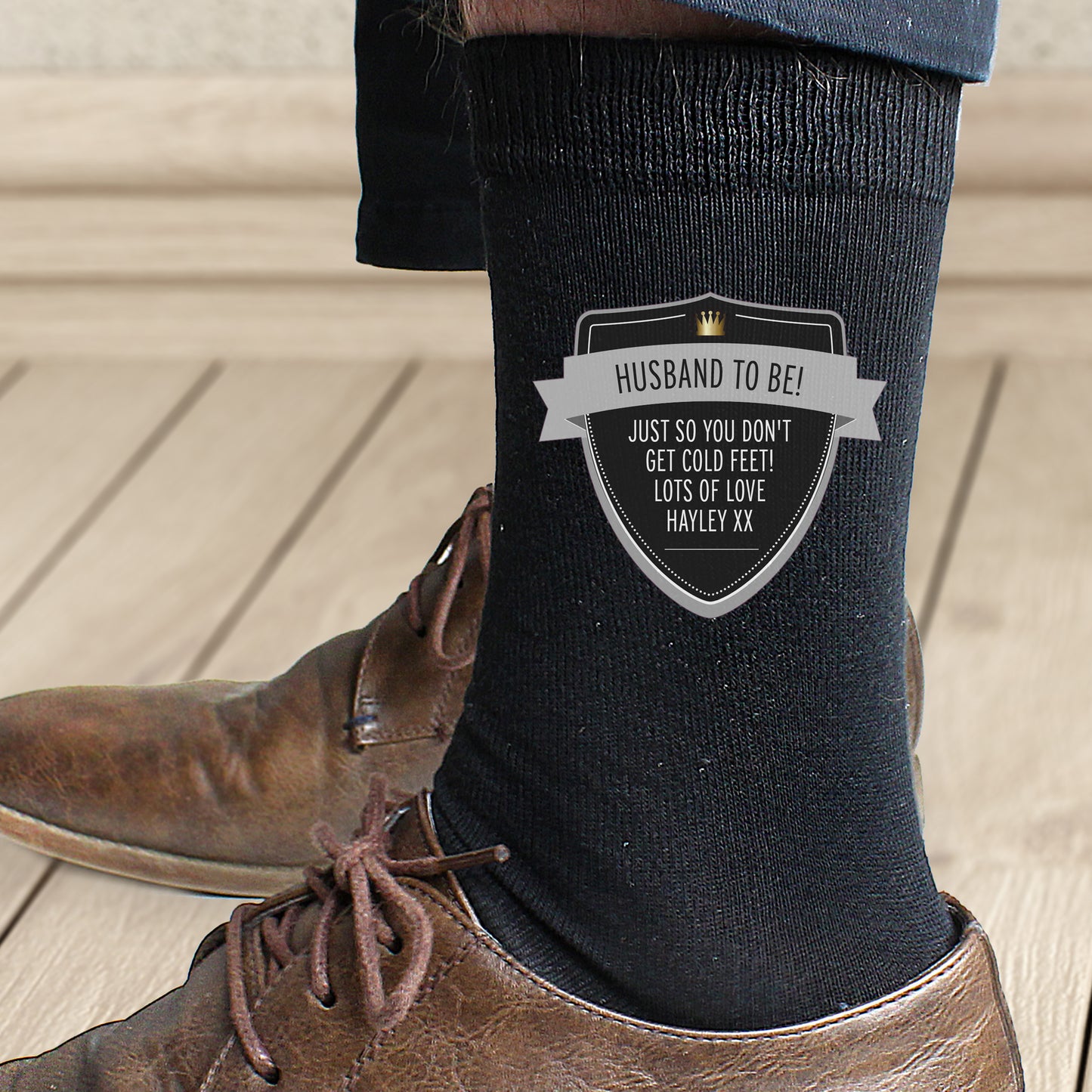 Personalised Classic Shield Men's Socks