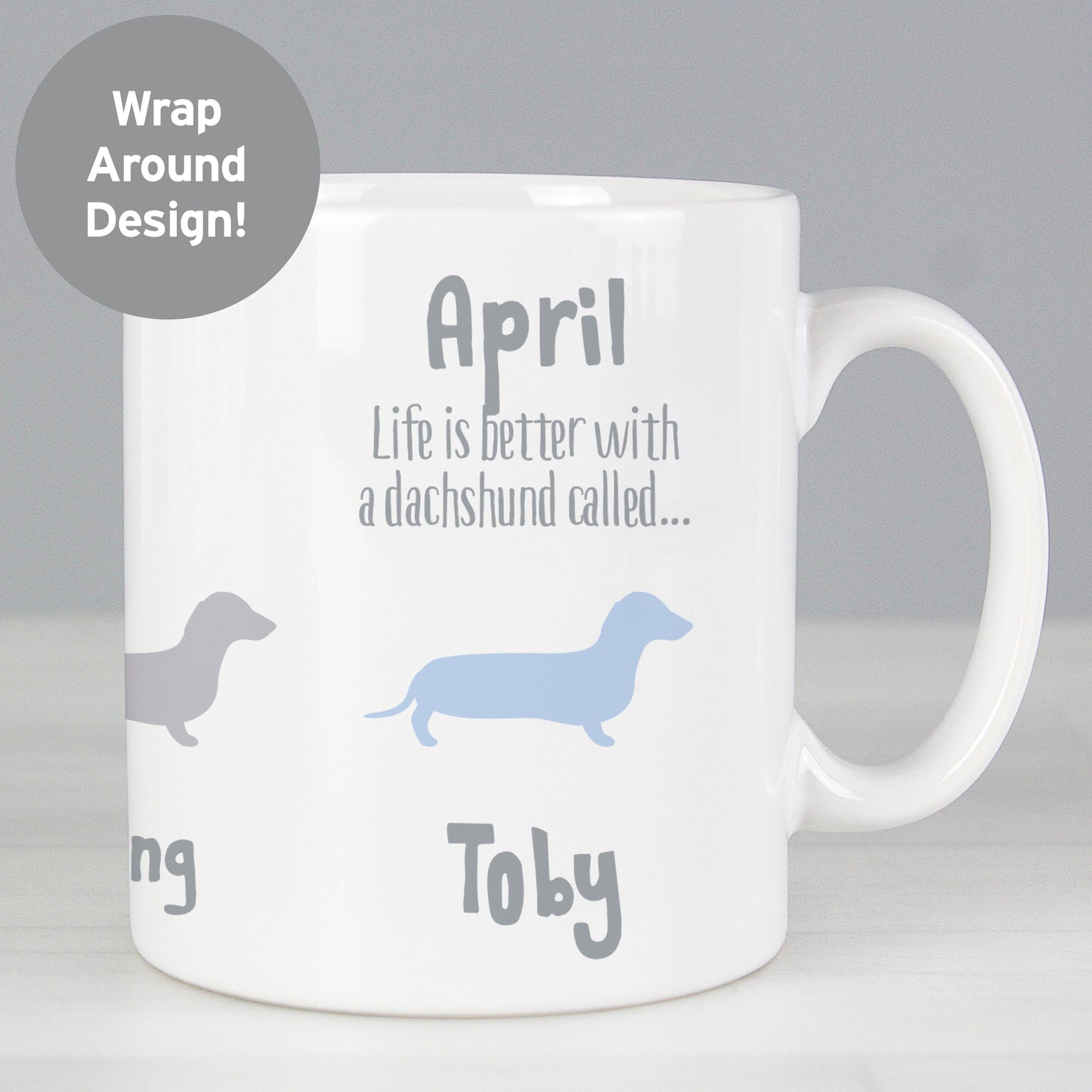 Personalised Dachshund Dog Breed Mug