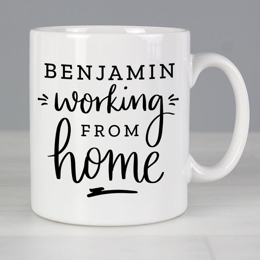 Personalised Working From Home Mug