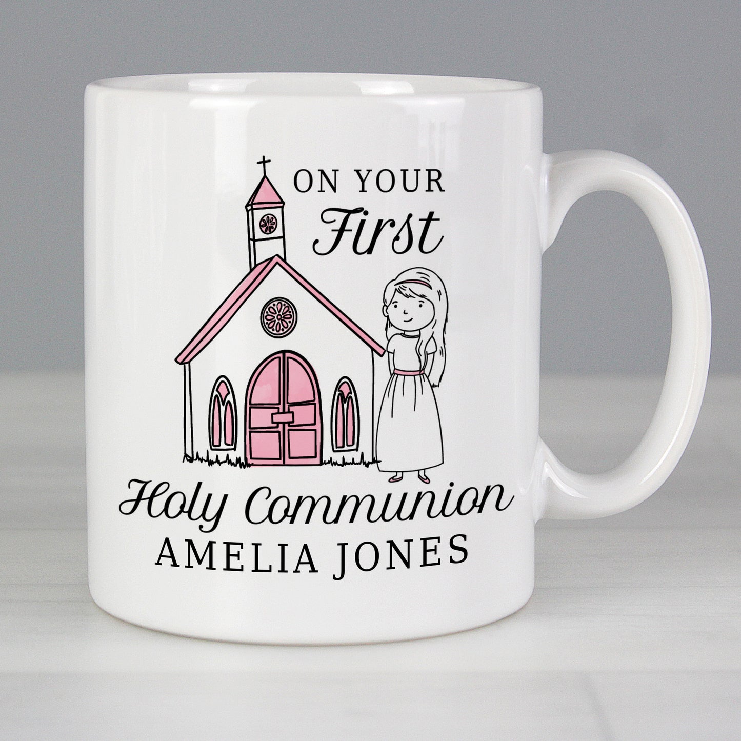 Personalised Girls First Holy Communion Mug