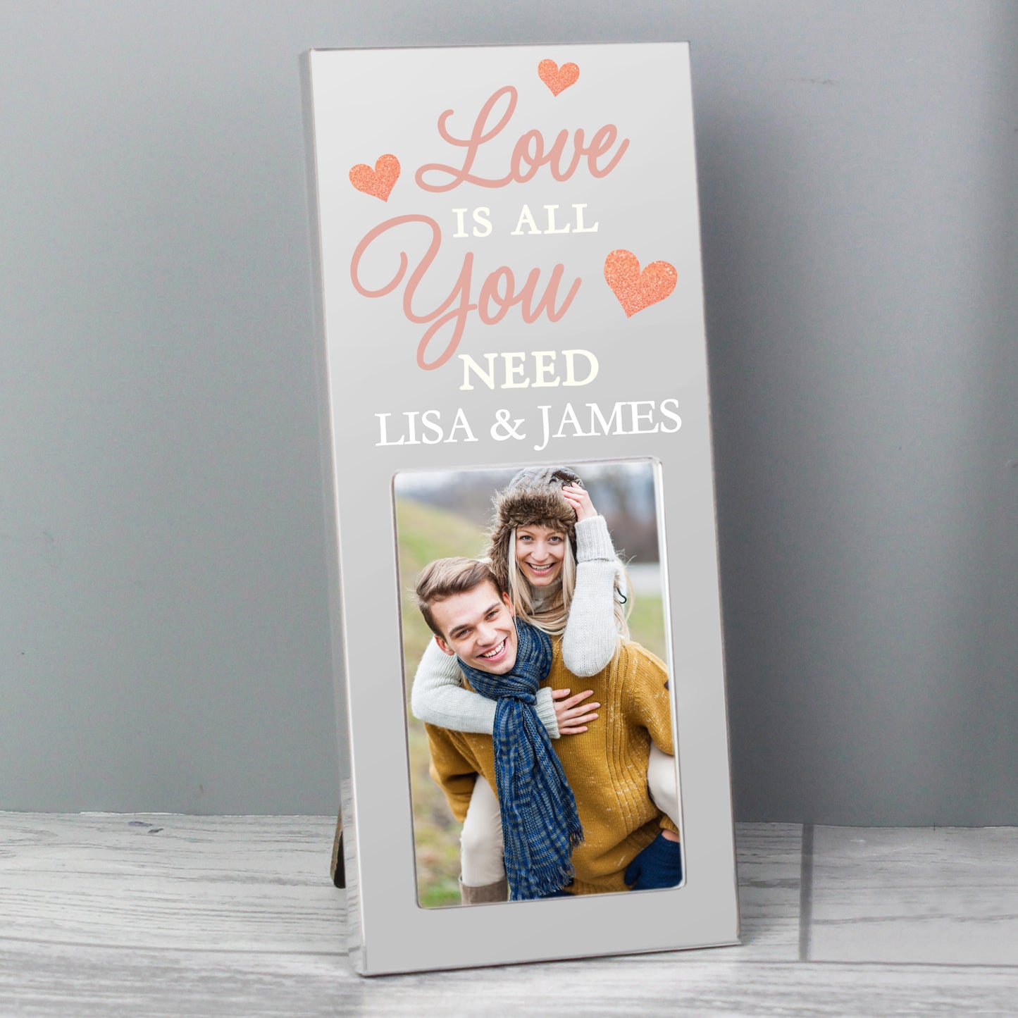 Personalised 'Love is All You Need' 2x3 Photo Frame