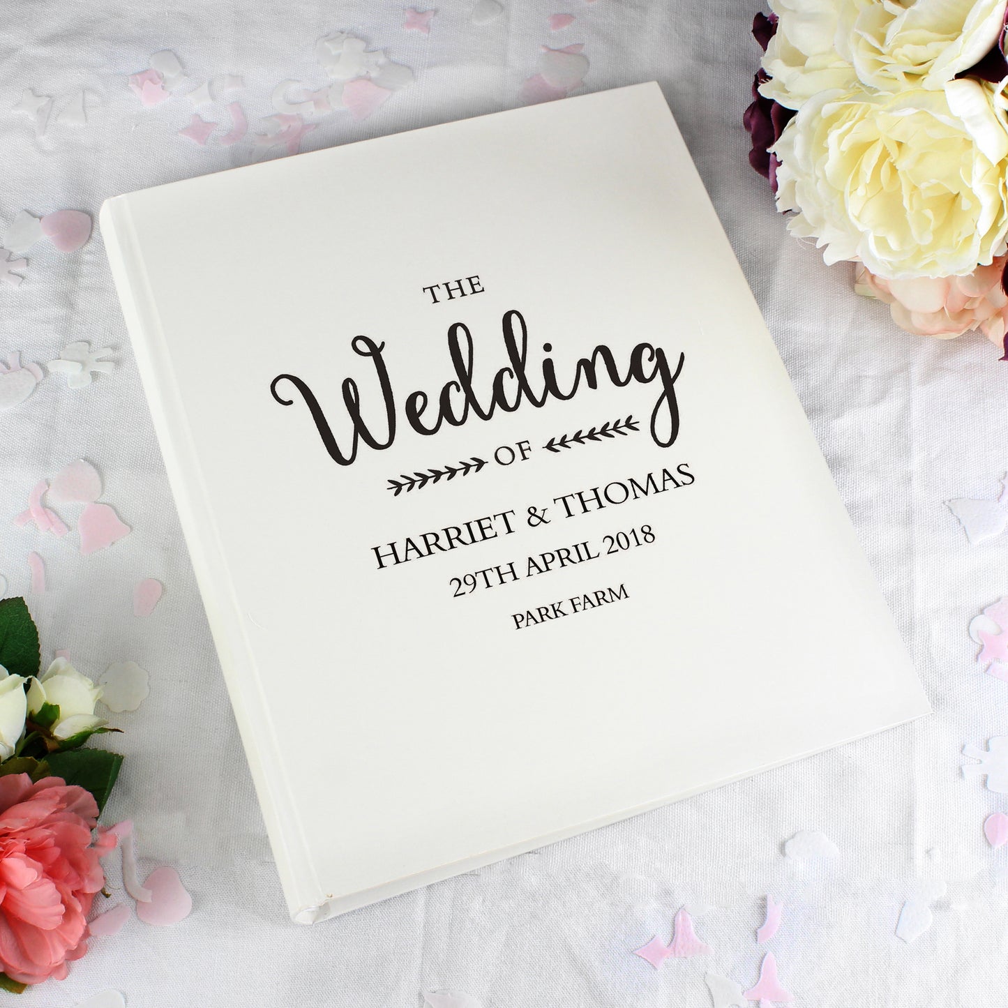 Personalised Rustic Wedding Traditional Photo Album