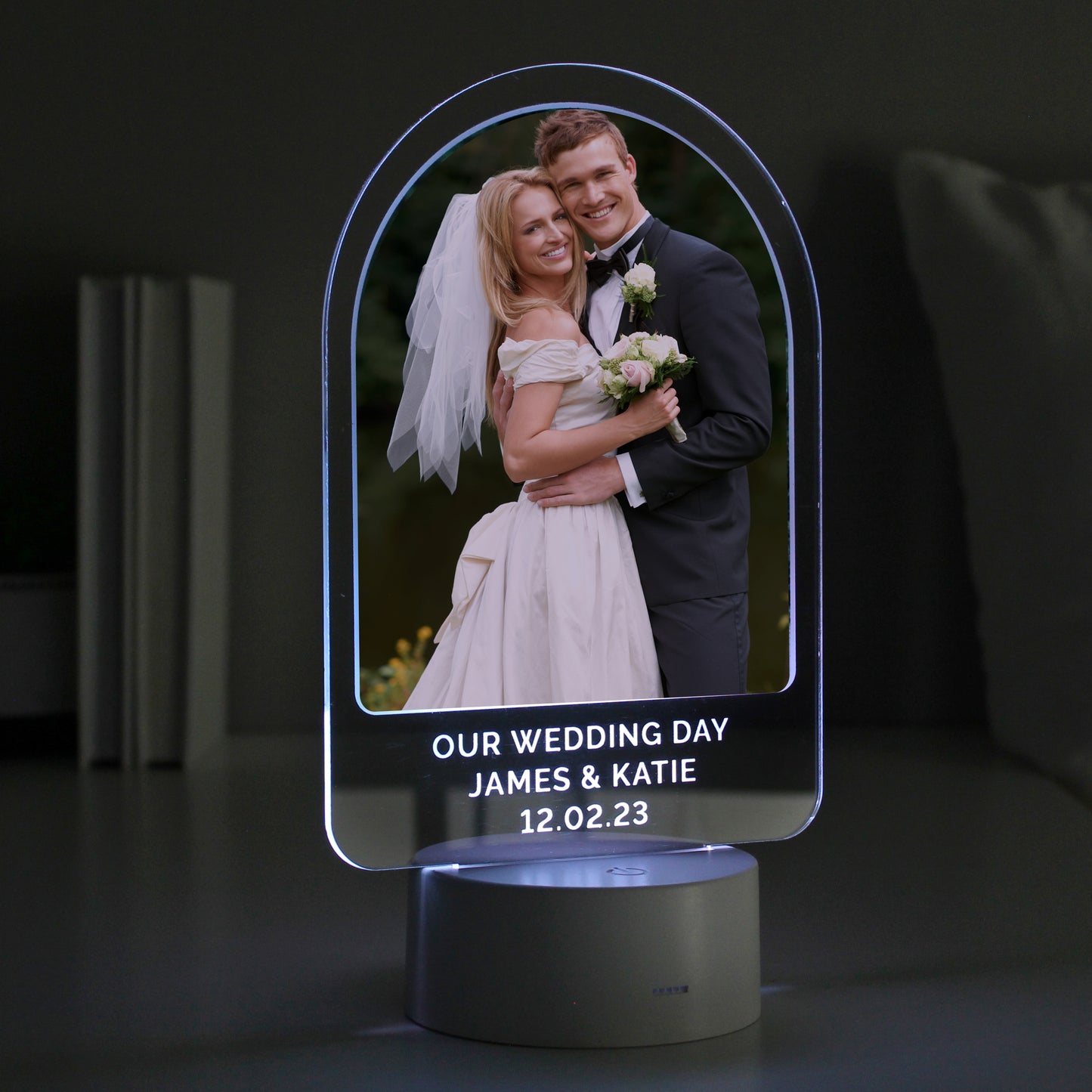 Personalised Free Text & Photo Upload LED Colour Changing Light