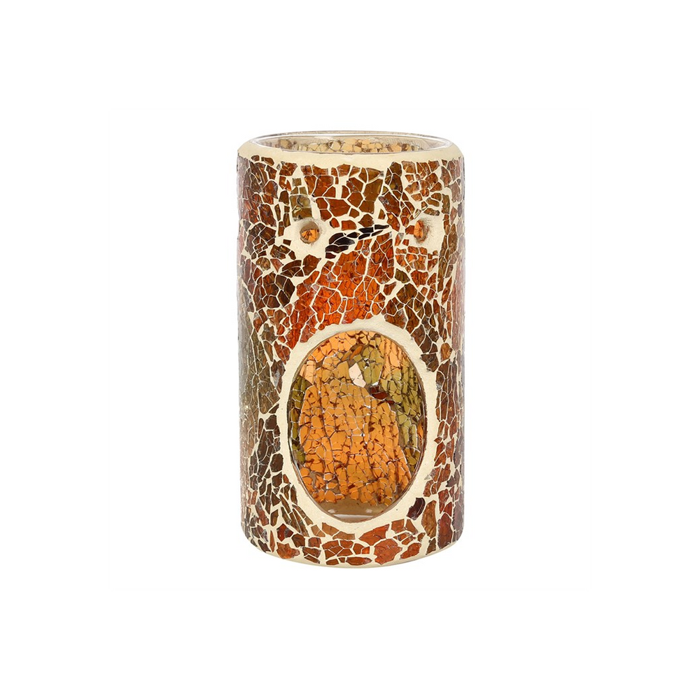 Pillar Brown Crackle Oil Burner