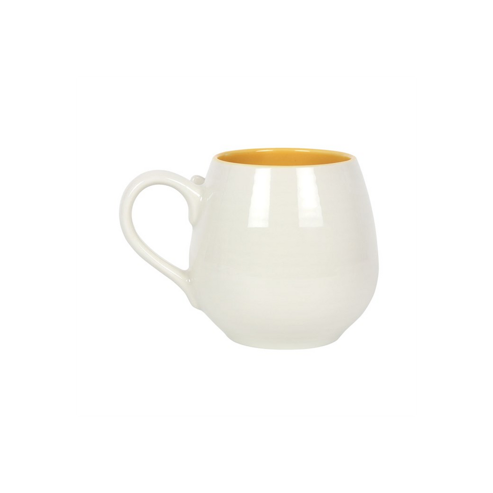 3D Bee Happy Rounded Mug