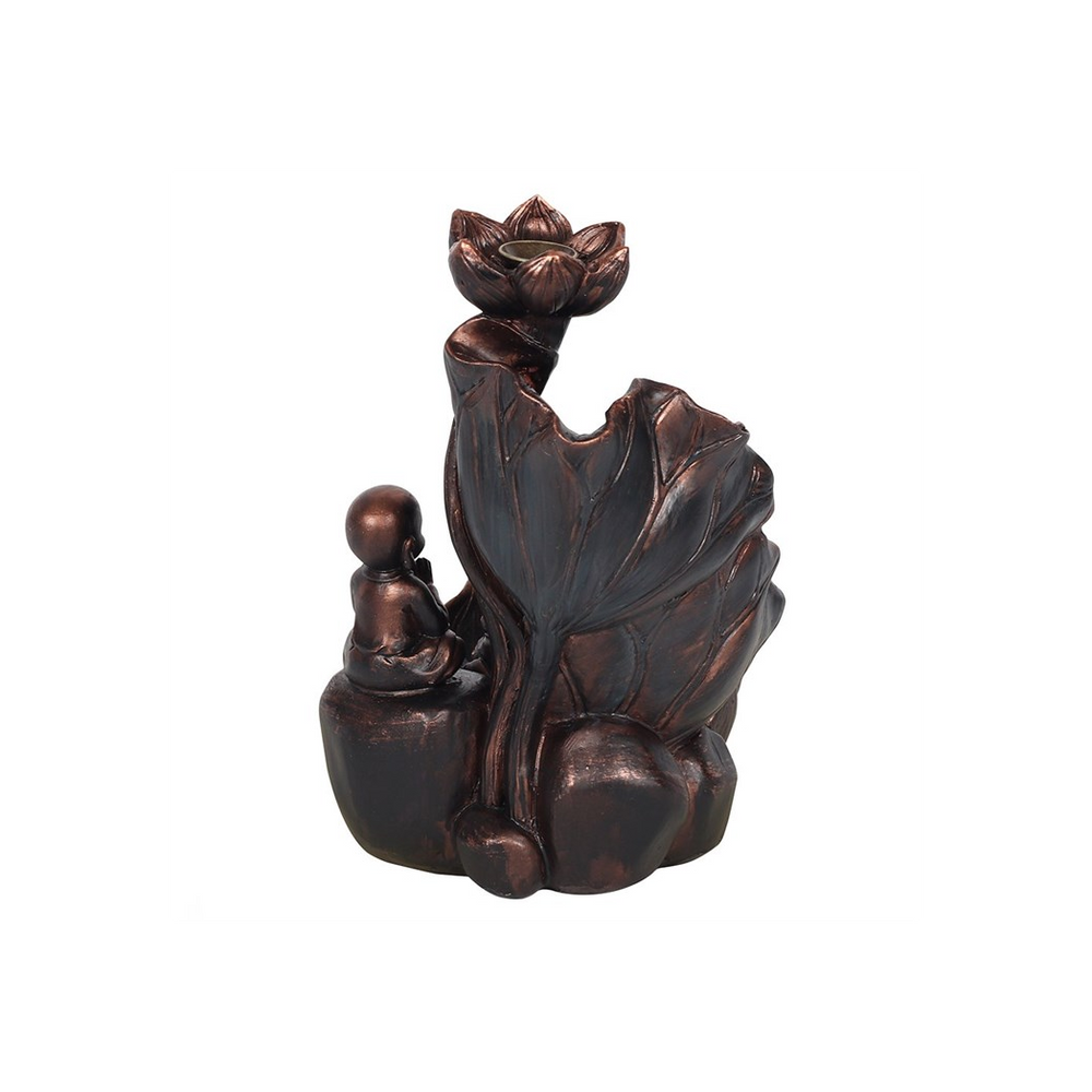 Bronze Effect Buddha Backflow Incense Burner