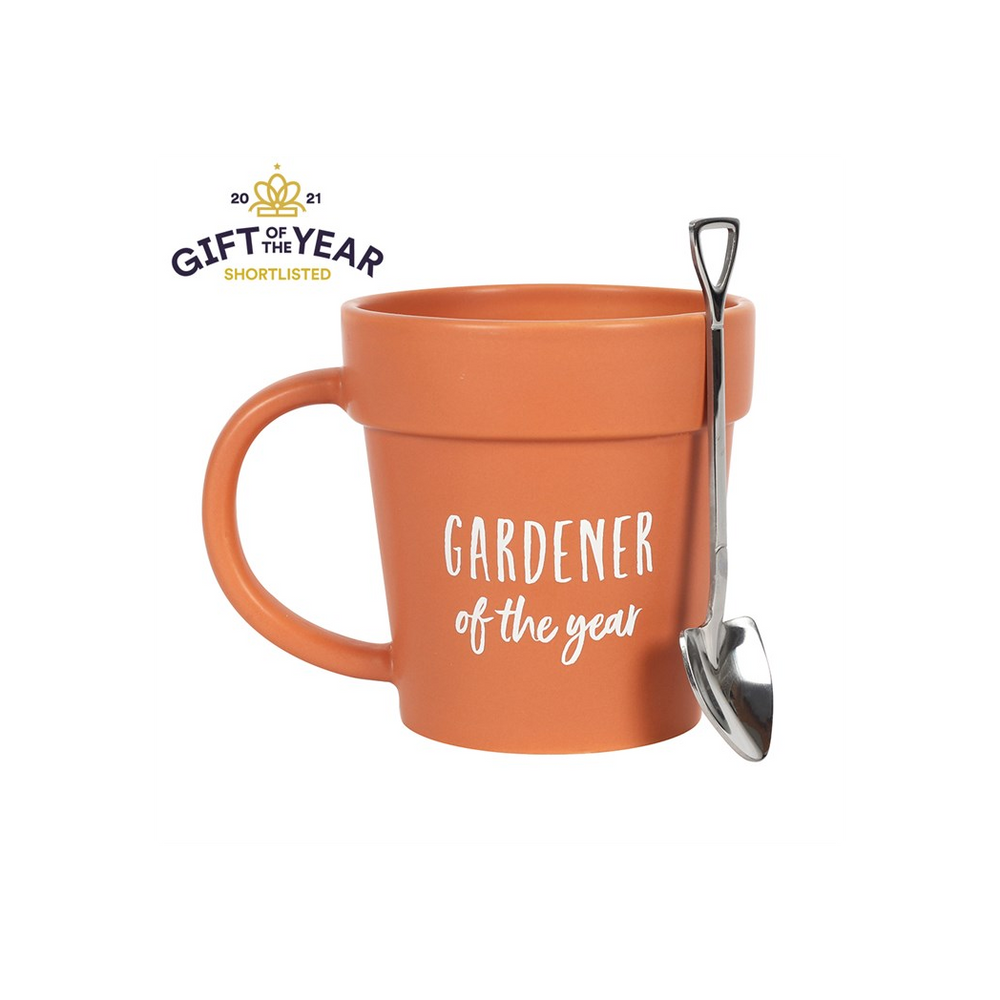 Gardener of the Year Pot Mug and Shovel Spoon