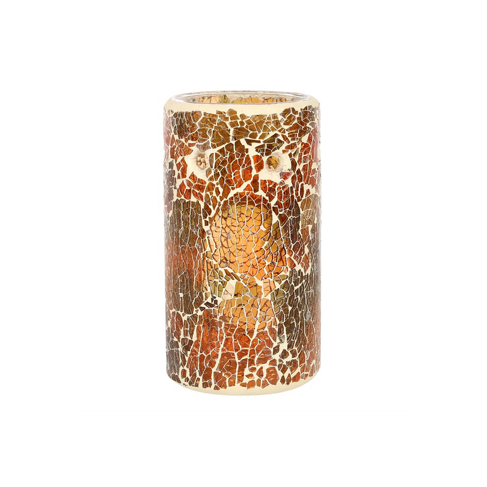 Pillar Brown Crackle Oil Burner