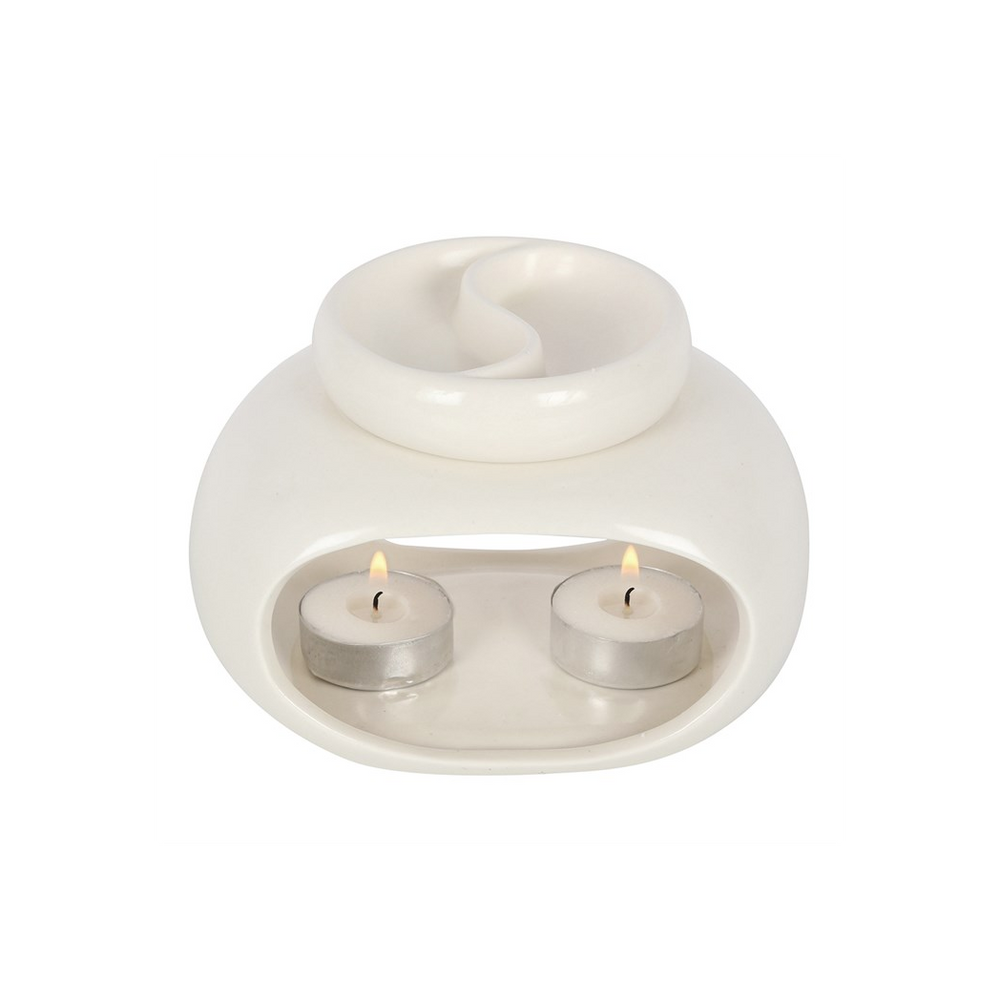 Off White Double Oil Burner