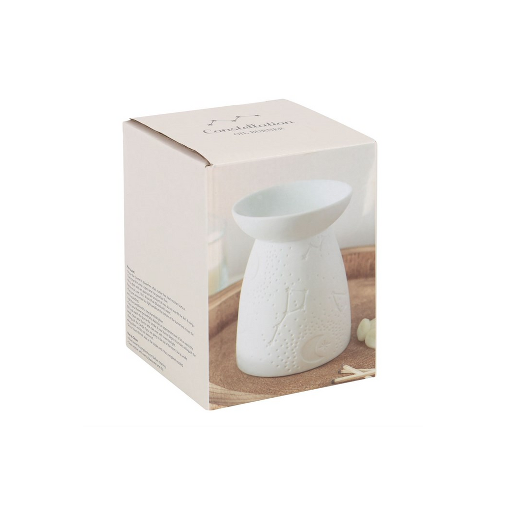 White Ceramic Constellation Oil Burner