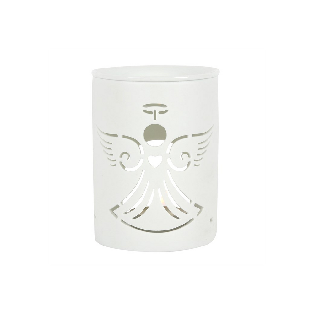 White Angel Cut Out Oil Burner