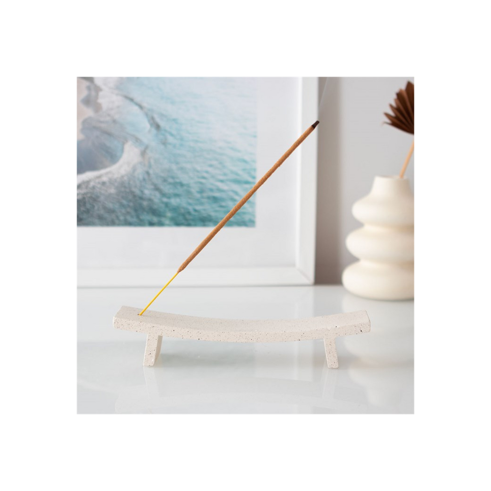 Cream Speckle Incense Ash Catcher