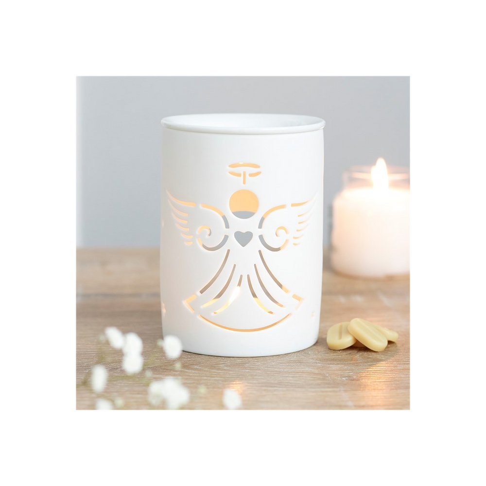 White Angel Cut Out Oil Burner