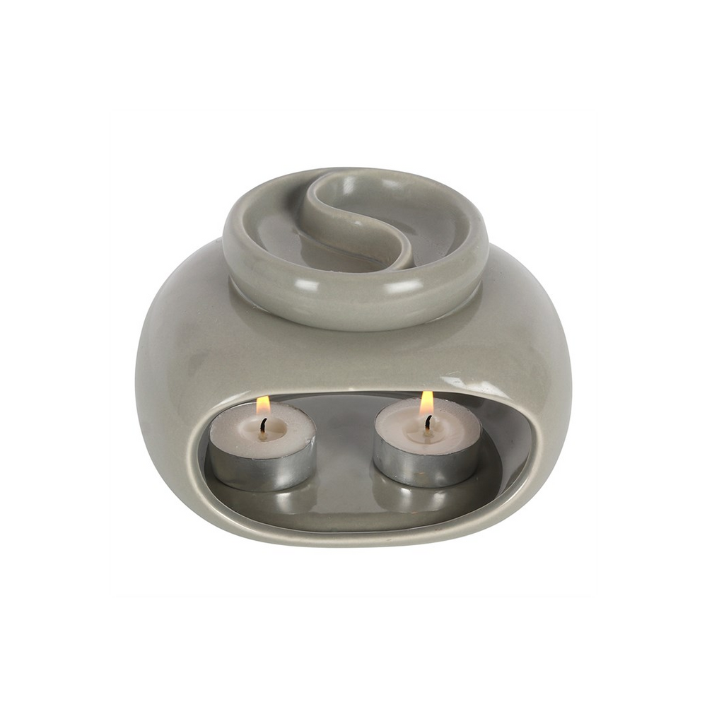 Grey Double Oil Burner