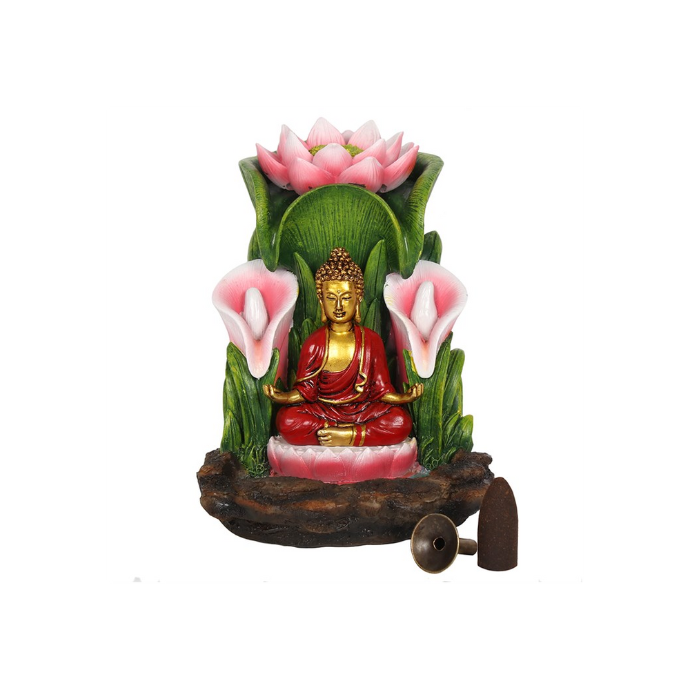 Colourful Buddha Backflow Incense Burner