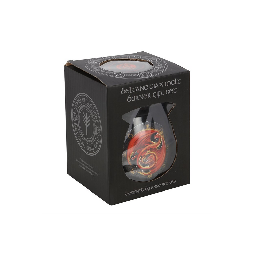 Beltane Wax Melt Burner Gift Set by Anne Stokes