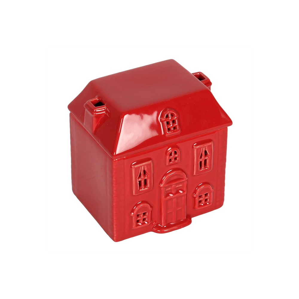 Red Ceramic House Oil Burner