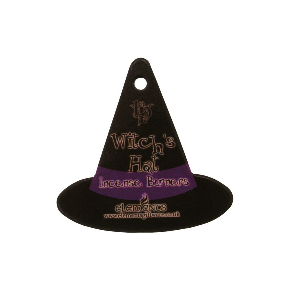 Witch Hat With Cat Incense Cone Holder