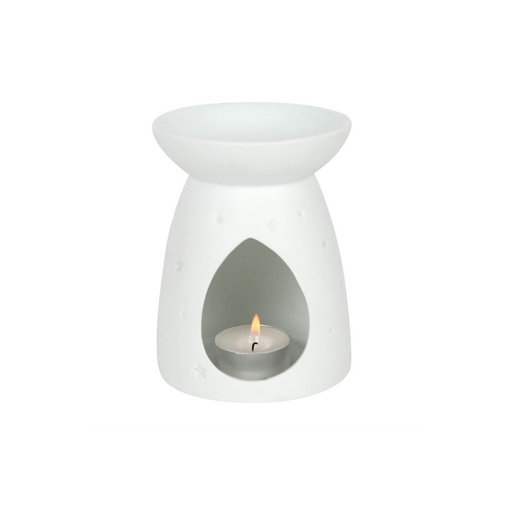 White Ceramic Angel Wings Oil Burner