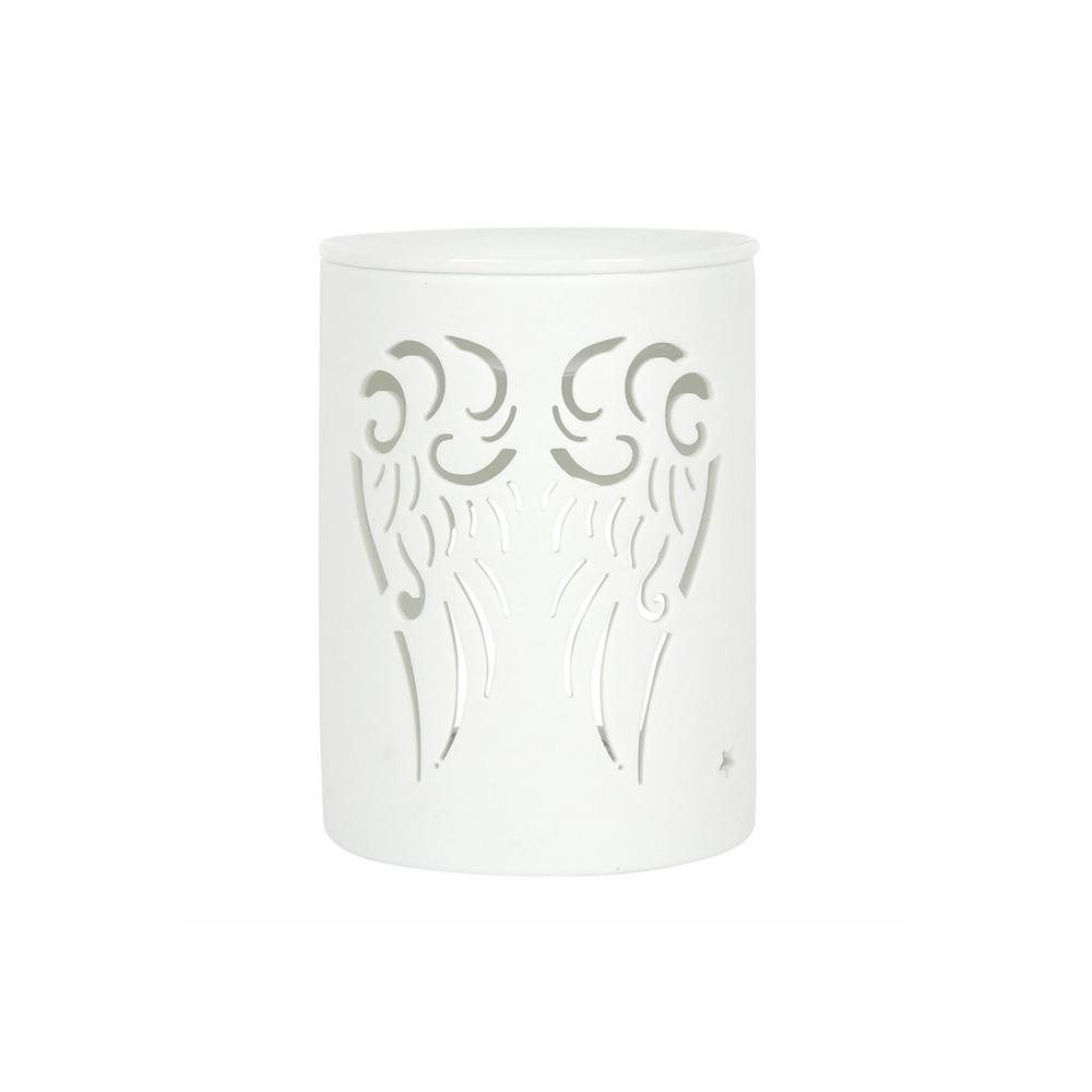 White Angel Wings Cut Out Oil Burner