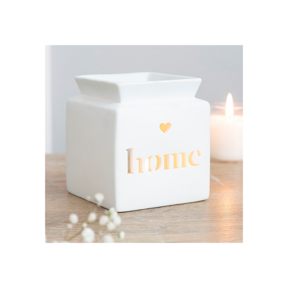 White Home Cut Out Oil Burner