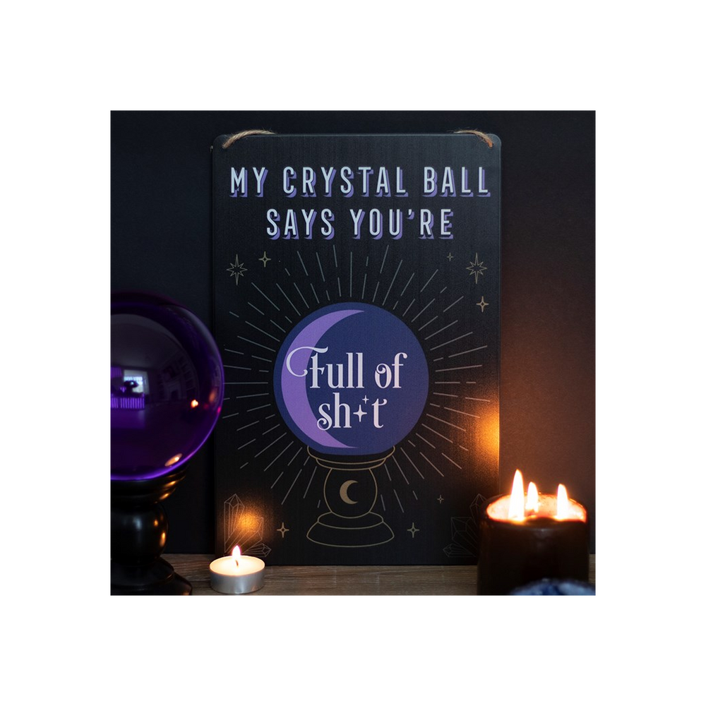 My Crystal Ball Says... Metal Sign