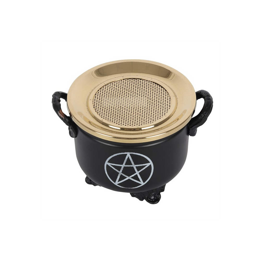 Pentagram Cauldron Resin Incense Burner