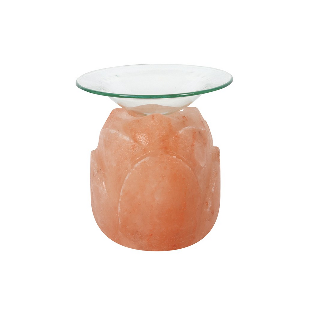 Lotus Flower Shaped Himalayan Salt Oil Burner