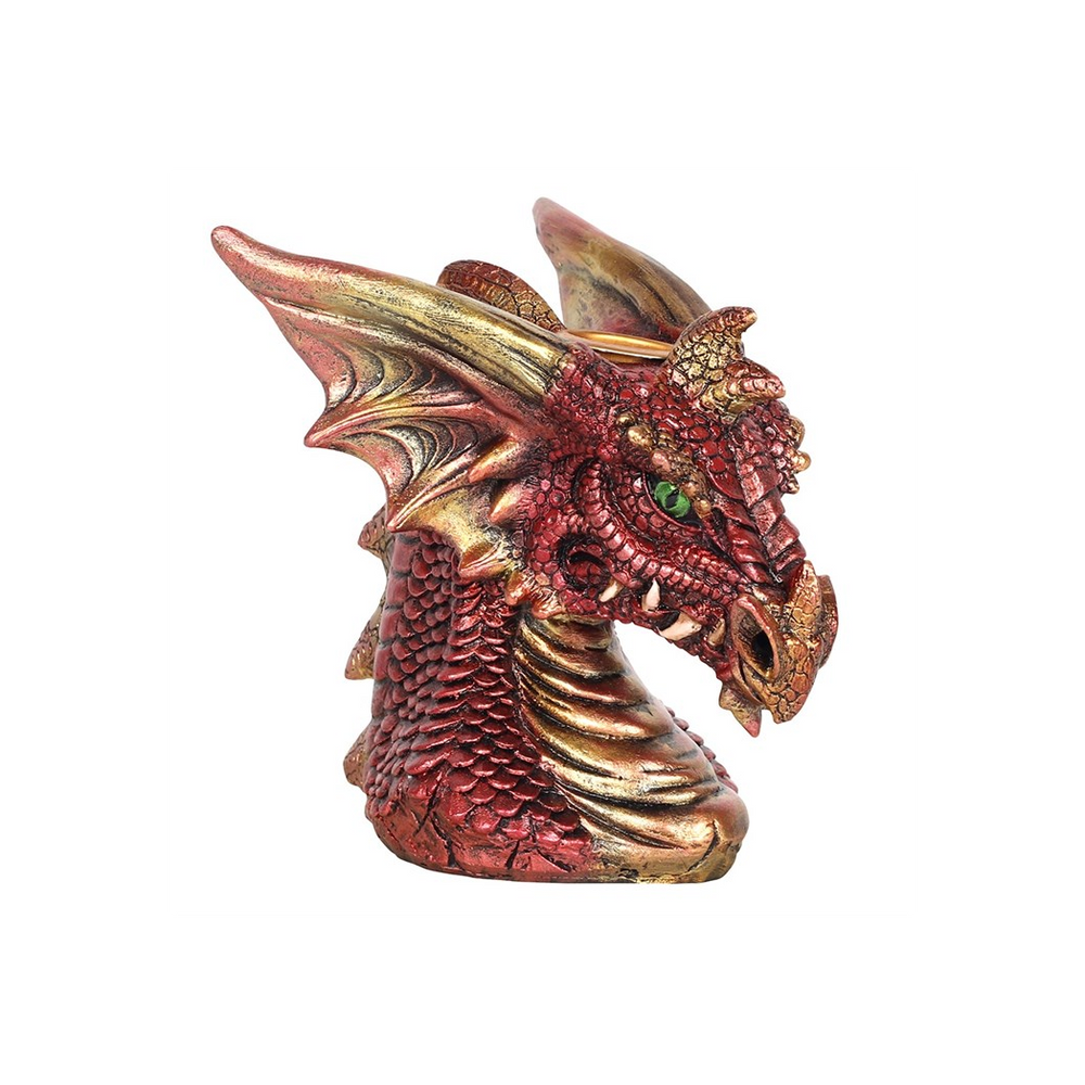 Small Red Dragon Head Backflow Incense Burner