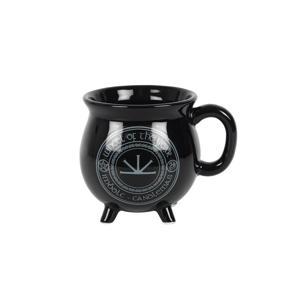 Imbolc Colour Changing Cauldron Mug by Anne Stokes