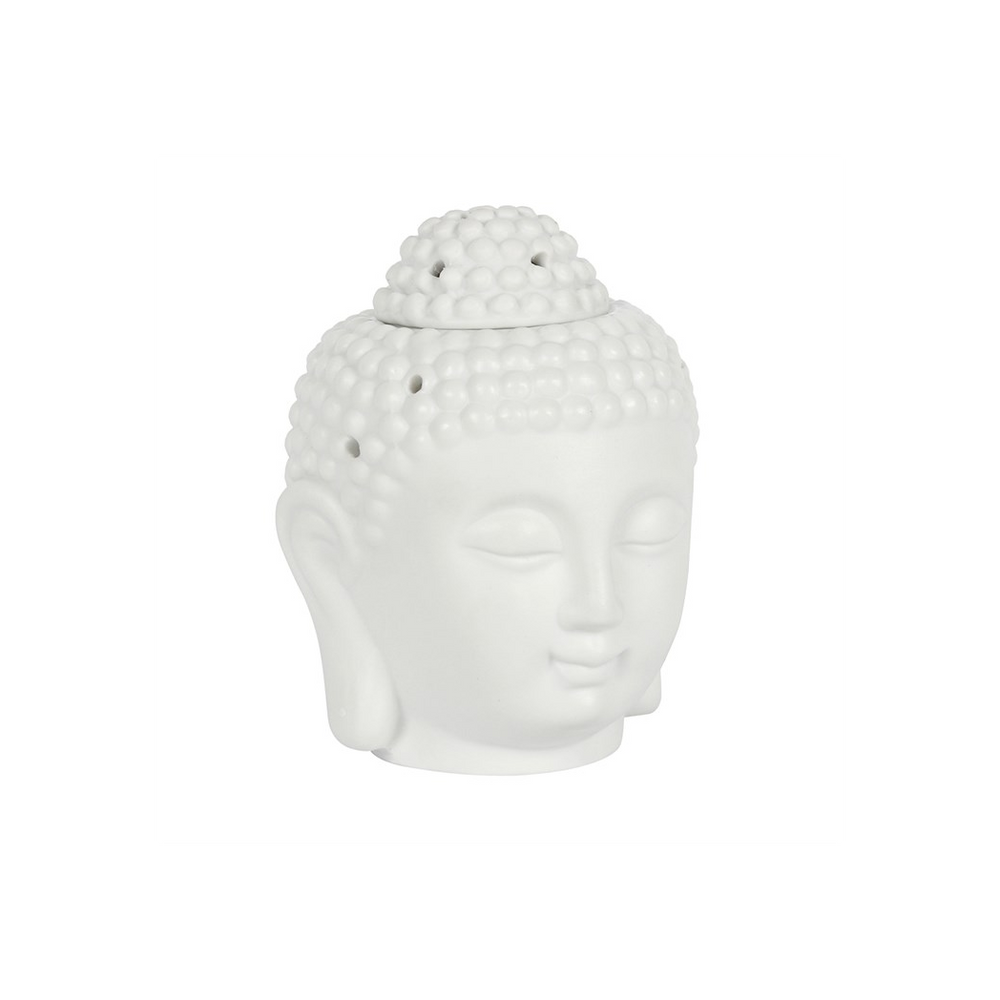 White Buddha Head Oil Burner