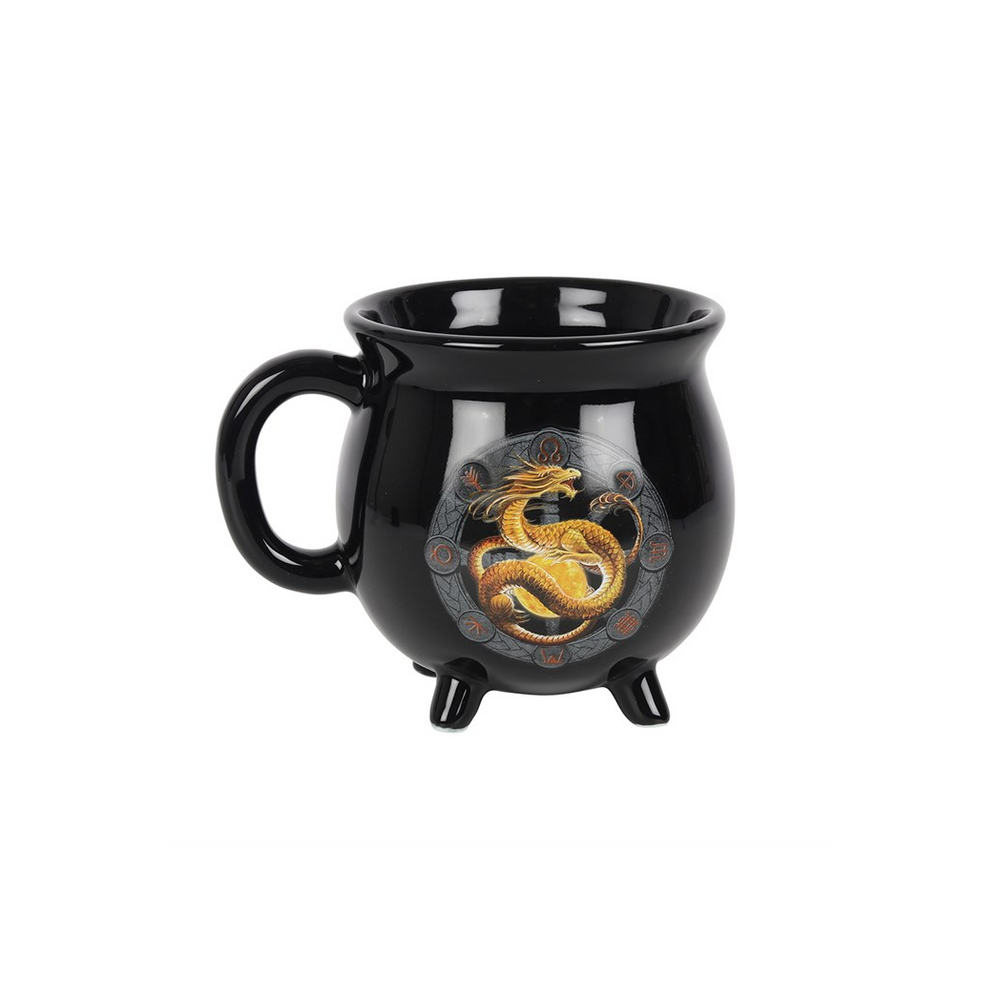 Litha Colour Changing Cauldron Mug by Anne Stokes